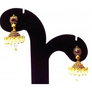 Golden Oxidized Earrings Jhumka Jhumki Bolly Imitation Jewelry Drop Dangle EA119